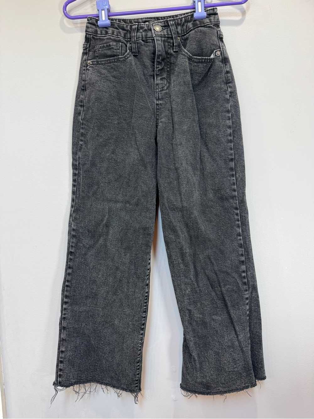 wild fable Washed Black High-Rise Wide-Leg Jeans